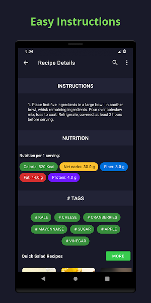 Salad Recipes: Easy Cooking, Nutrition, Planner Screenshot 3