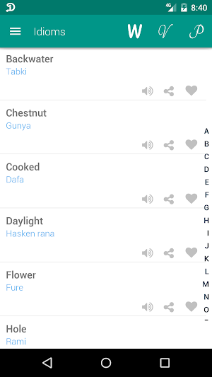 Idioms Hausa Screenshot 0