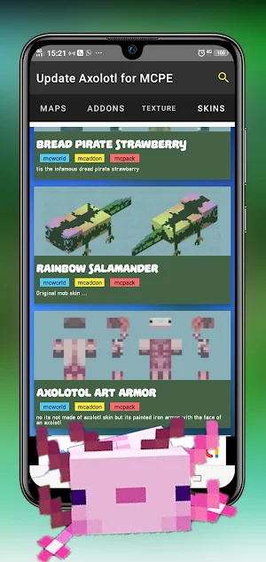 Update Axolotl for MCPE Screenshot 3