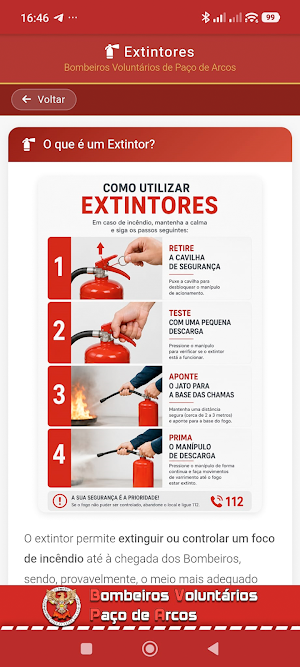 Bombeiros Paço de Arcos Screenshot 2
