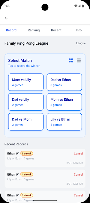 PlayLog - Match Records Screenshot 1
