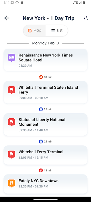 VizualTravel: Trip Planner Screenshot 1