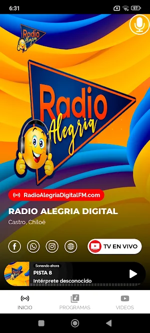 Radio Alegria Digital Screenshot 2