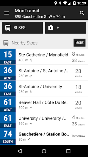Montreal STM Bus - MonTransit Screenshot 0