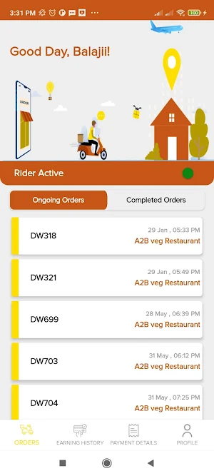JustBiryani Rider Screenshot 1