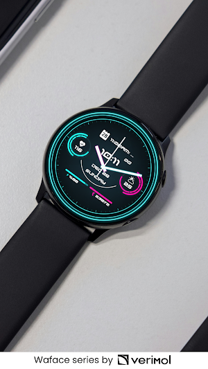 AW19 Neon Cyberpunk Watch Face Screenshot 1