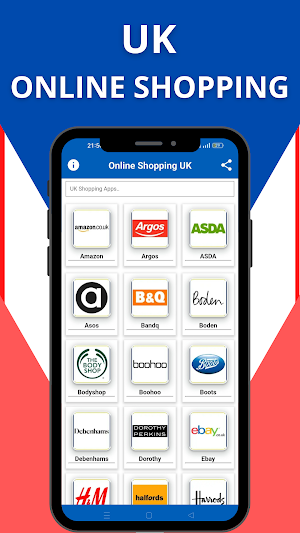 UK Online Shopping Apps Screenshot 0