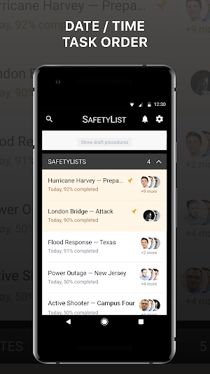 Blackboard SafetyList Screenshot 2