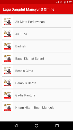 Lagu Dangdut Mansyur S Offline + Lirik Screenshot 0