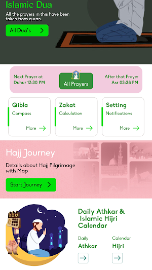 Daily Islamic Dua, Quran, Hajj Screenshot 1