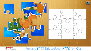 ABC Animals Jigsaw Puzzle Game Screenshot 1