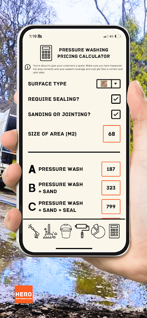 Pressure Washing Calculator Screenshot 0