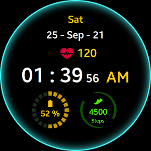 Green Glow Watch Face Screenshot 2