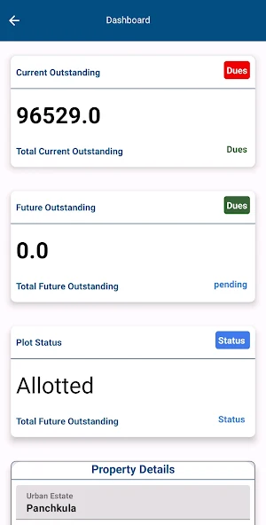 Allottee Corner Screenshot 2