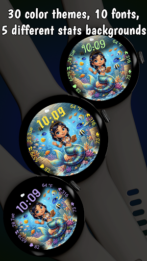Mermaid Animated Watchface Screenshot 3