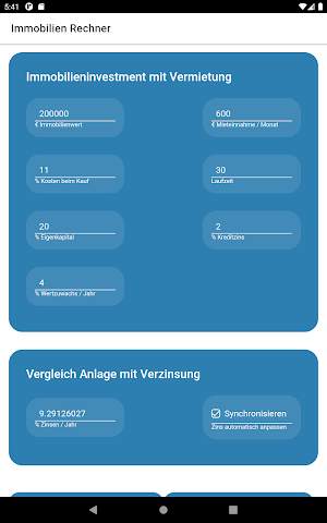 Sovaro Real Estate Calculator Screenshot 2