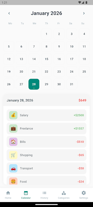 Waterfall: Simple Budgeting Screenshot 1