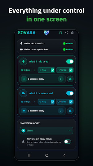 Sovara: Spy Alert Mic & Camera Screenshot 3
