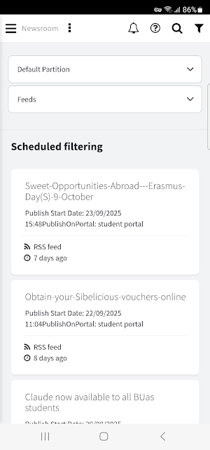 MyBUas Student App Screenshot 2
