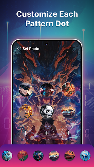 Pattern Lock: Photo Screen Screenshot 3