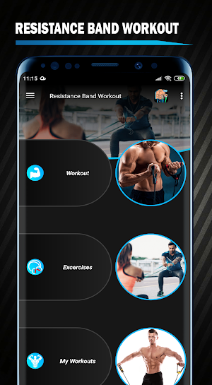 Resistance band workout : Elastic band exercises Screenshot 0