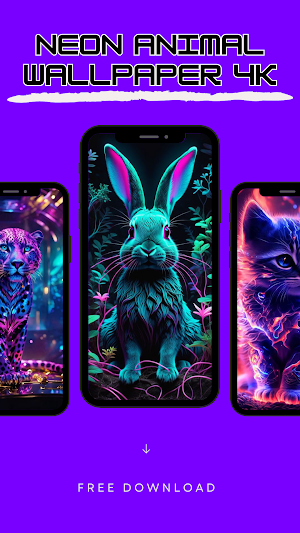 Neon Animal Wallpaper 4K Screenshot 3