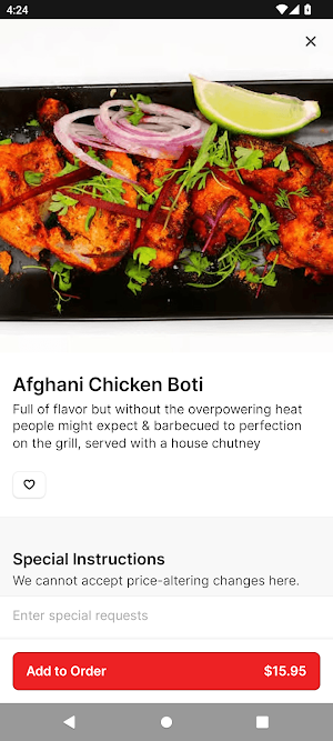 Namak restaurant Screenshot 3