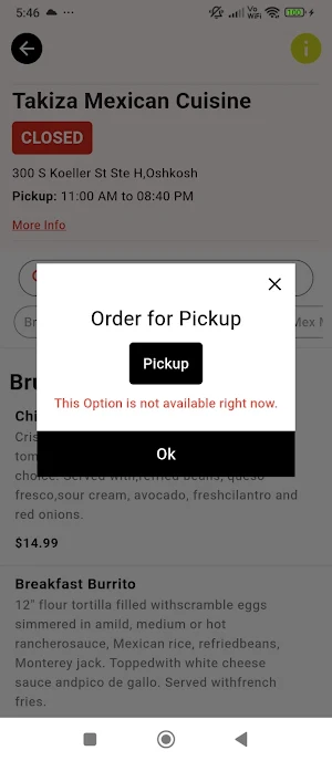 Takiza Mexican Cuisine Screenshot 3