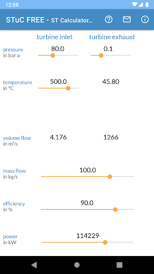 STuC FREE - Steam Turbine Calculator FREE Screenshot 2
