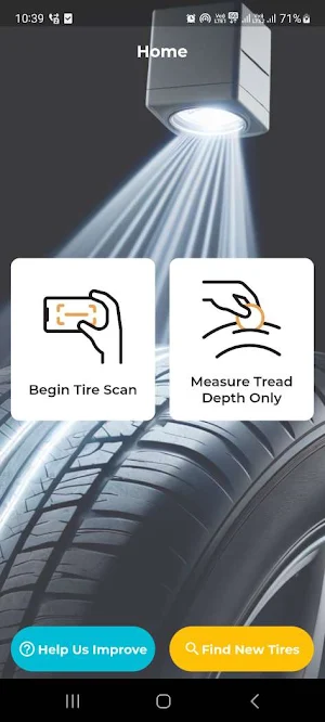 Tire Scan Screenshot 1