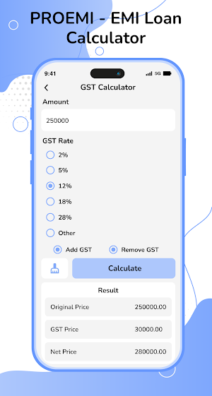 PROEMI - EMI Loan Calculator Screenshot 1