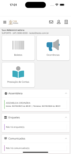 CVR Admin. de Condomínios Screenshot 2