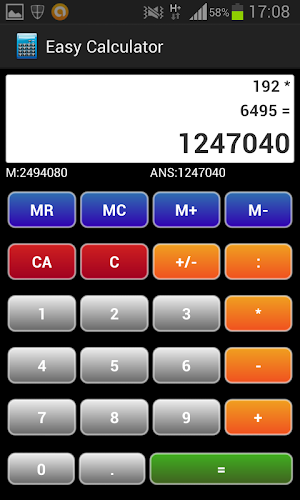 Easy Calculator Screenshot 1