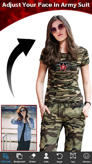 New Army Photo Suit Free Editor Screenshot 0