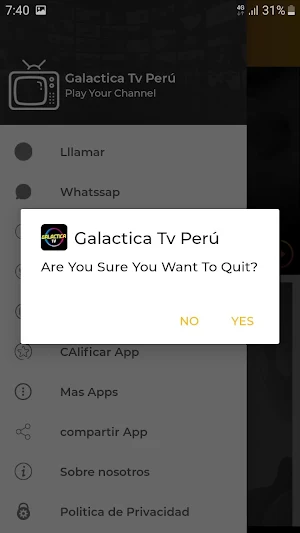 Galactica TV - Oficial Screenshot 3
