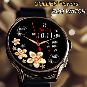 Spring Tulips & Golden Flowers Screenshot 1