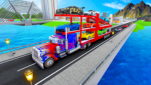 Insane Car Transport TruckGame Screenshot 1