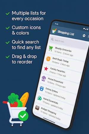 Shopping List Organizer Screenshot 1