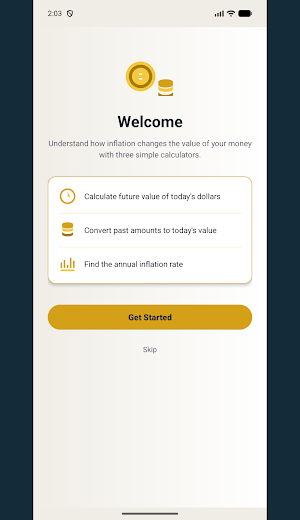Inflation Calculator Screenshot 1
