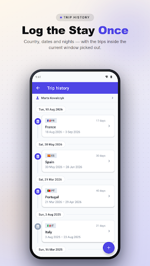 Schengen Calculator 90/180 Screenshot 3