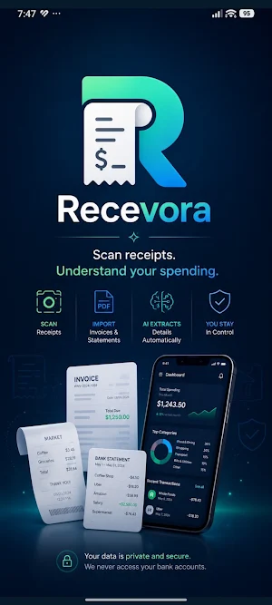 Recevora: Receipt Scanner Screenshot 0