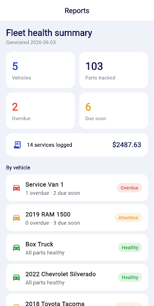 Capital Fleet Tracker Screenshot 3