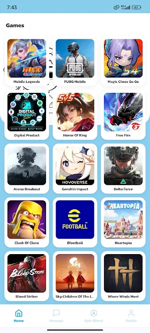 Roam Game Empire - Game Topup Screenshot 1