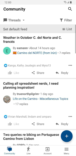 Camino Forum Screenshot 2