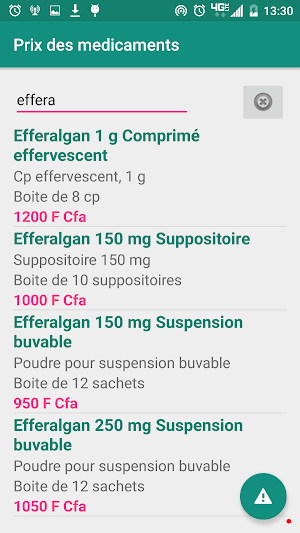 Pharmacies Cameroun Screenshot 1