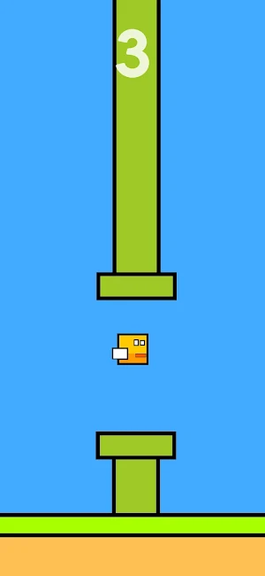 Flappy Square - Flying Bird Screenshot 0
