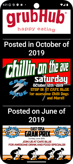 Cafe Blue East Tosa Wisconsin Screenshot 0