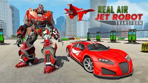 Real Air Jet Fighter - Grand Robot Shooting Games Screenshot 3