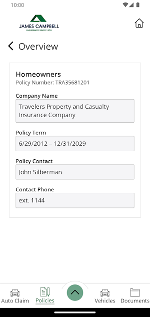 James Campbell Insurance Screenshot 3