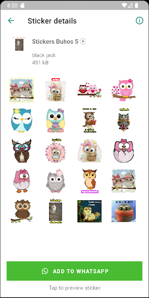 Stickers de Buhos Screenshot 3
